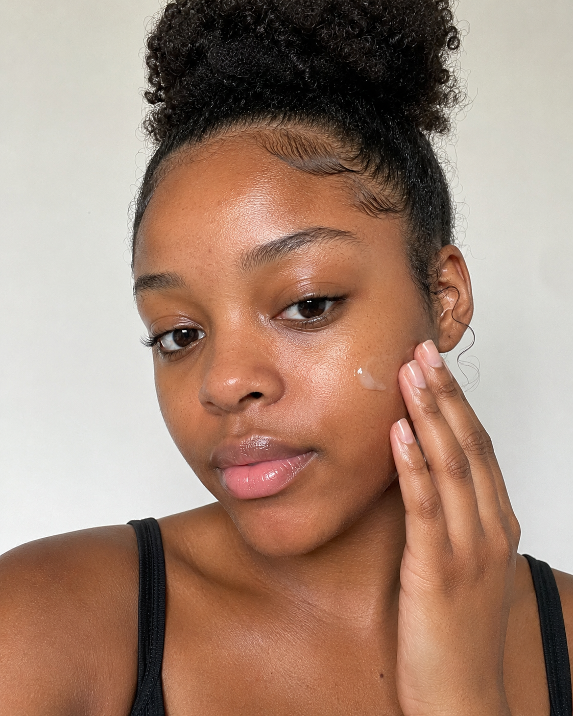 Applying lightweight HYDRO LAB hydrating gel moisturiser to the face